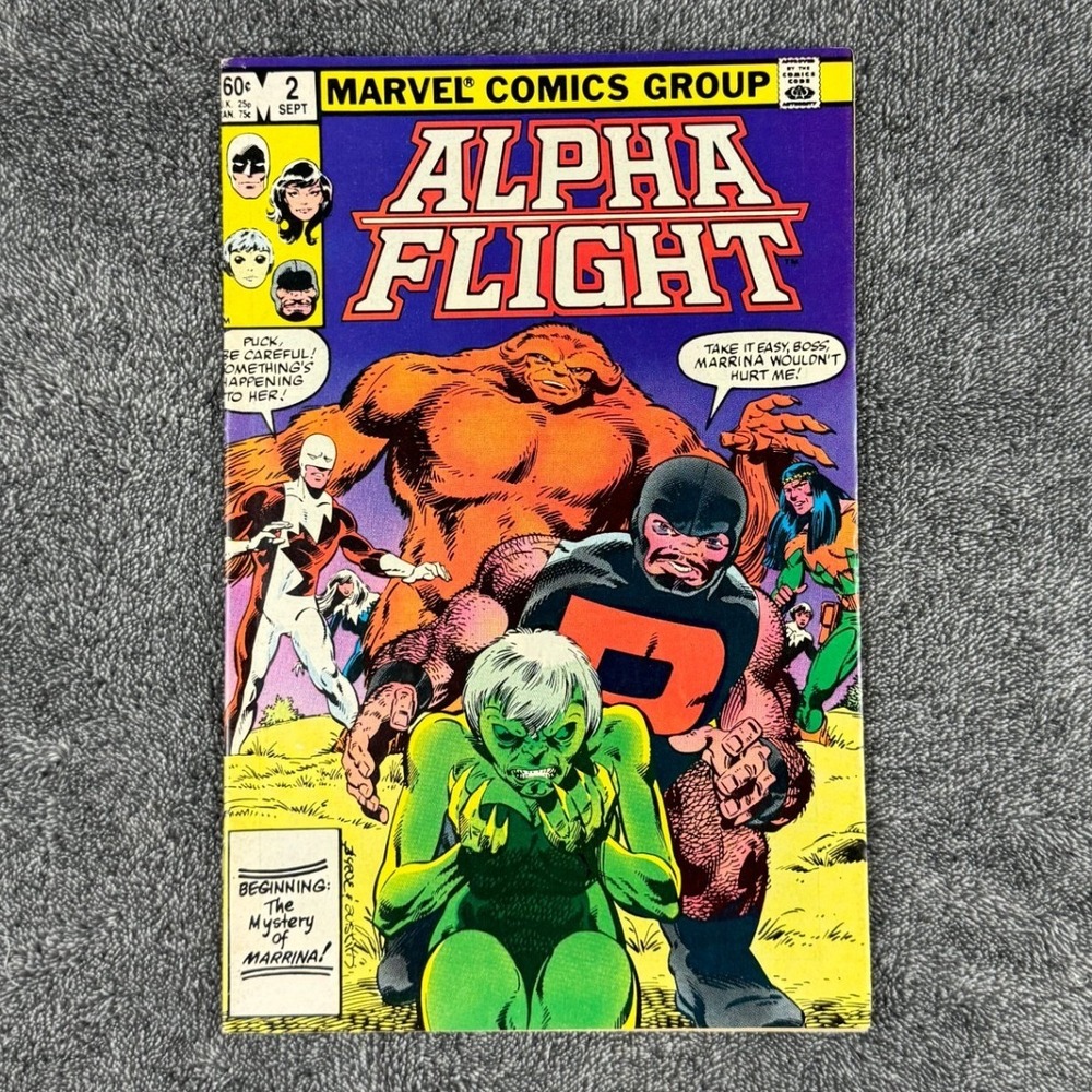 Alpha Flight 2‎ Marvel Comics 1983 John Byrne Mystery of Marrina Bronze Age